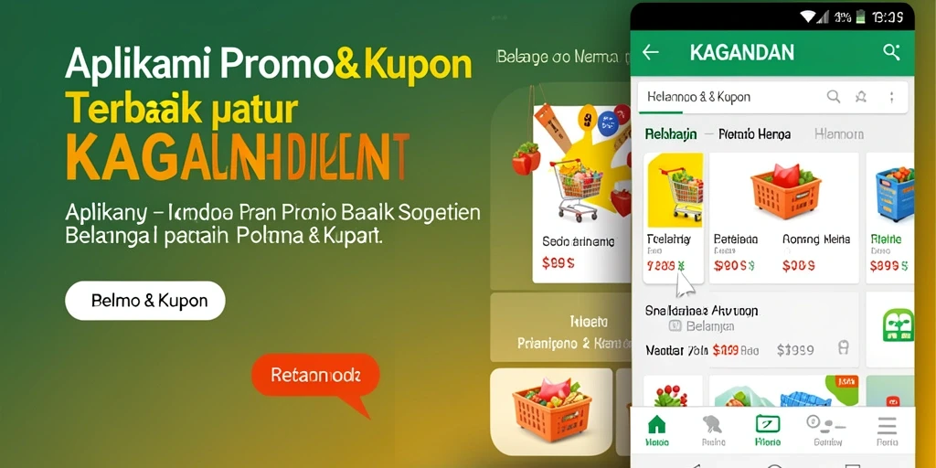 Screenshot utama KAGANDAN menampilkan antarmuka aplikasi Promo & Kupon.