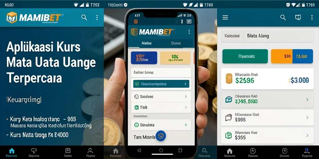 Screenshot utama MAMIBET menampilkan antarmuka Kurs Mata Uang yang informatif.