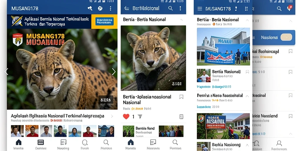 Tampilan antarmuka MUSANG178 yang sederhana dan informatif.