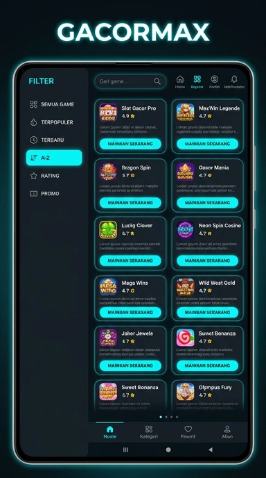 Gacormax - Halaman Indeks Aplikasi Populer dan Kanal Uji
